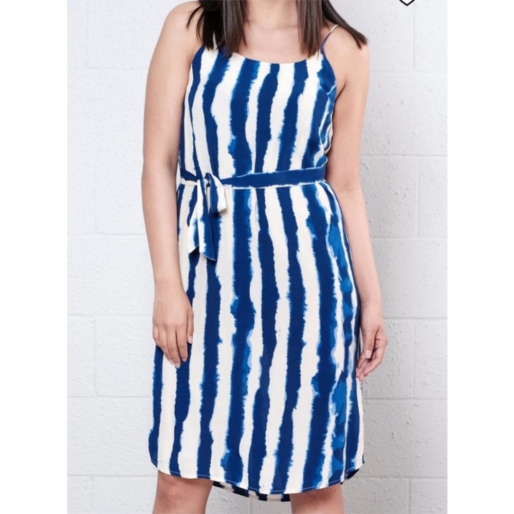 ICHI Blueberry Mini Dress *No Waist Tie* - Size 38 EU